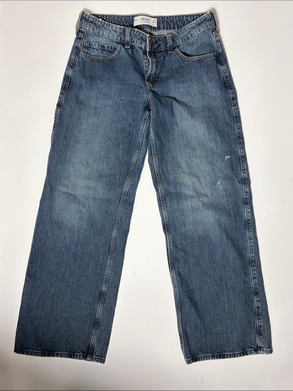 Hollister Low Rise Baggy Jeans Women’s W28 Wide Leg Skater Denim
